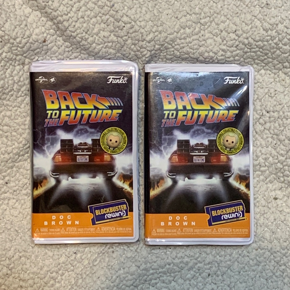 Back to the Future funko blockbuster rewind set (NWT)